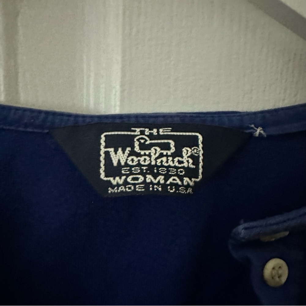 Blue 1/4 Button Long Sleeve Shirt - Picture 3 of 5